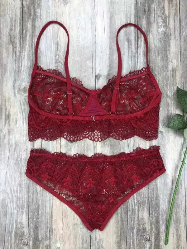 Never Ever Lace 2 Piece Set - Lingerie - Fashionfitz