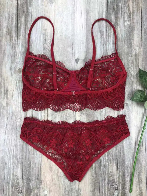 Never ever lace 2 piece set - lingerie - sets