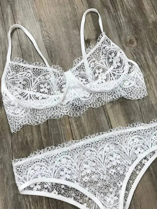 Never Ever Lace 2 Piece Set - Lingerie - Fashionfitz