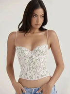 New Arrival Lace Babes Camisole Fishbone Top - Fashionfitz