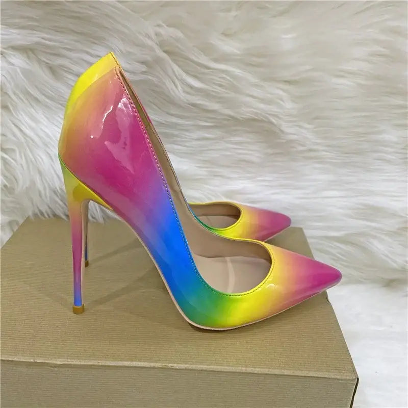 New colorful high heels stiletto shoes - pumps