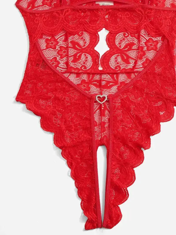 Date night lace teddy lingerie
