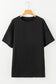 Noir-elegance tunic tee - t-shirts