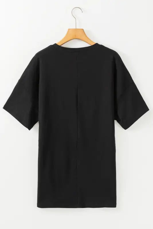 Noir-elegance tunic tee - t-shirts