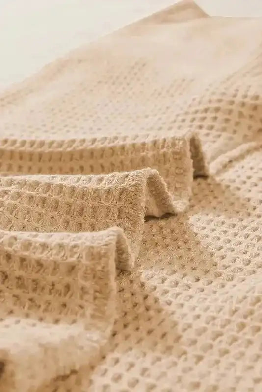 Oatmeal Tee - Textured Knit Button Back Cuffed Sleeve - Fashionfitz