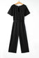 Oh-so-glam belted wide leg jumpsuit - jumpsuits