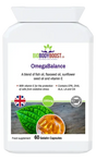OmegaBalance Omega 3 6 9 Oil Blend — balanced essential fatty acids for brain, heart and joint health, vegan formula, BioBodyBoost UK