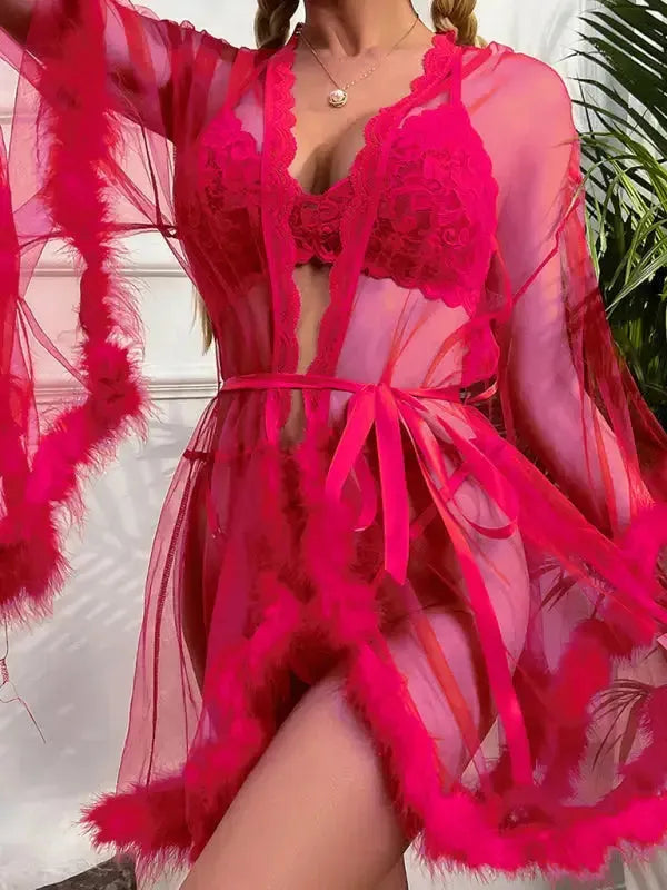 If Only Sheer Mesh Babydoll - Fashionfitz