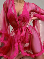 If Only Sheer Mesh Babydoll - Fashionfitz