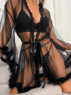 If Only Sheer Mesh Babydoll - Fashionfitz