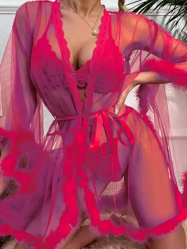 If Only Sheer Mesh Babydoll - Fashionfitz