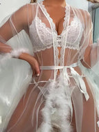 If Only Sheer Mesh Babydoll - Fashionfitz