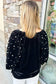 Onyx bead velvet tunic top