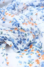 Open Back Floral Dress - Ruffle - Fashionfitz