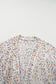 Open front cardigan - white rainbow popcorn speckles - cardigans