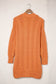 Orange chunky knit open front cardigan - sweaters & cardigans