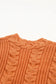 Orange chunky knit open front cardigan - sweaters & cardigans