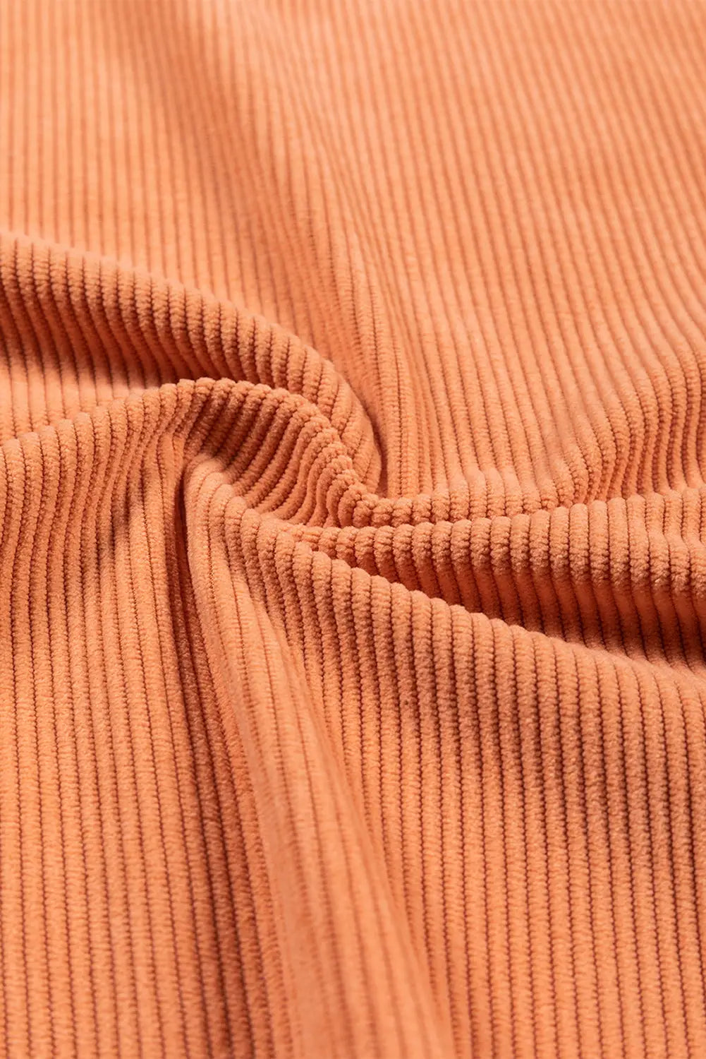 Orange leopard pumpkin graphic corded sweatshirt