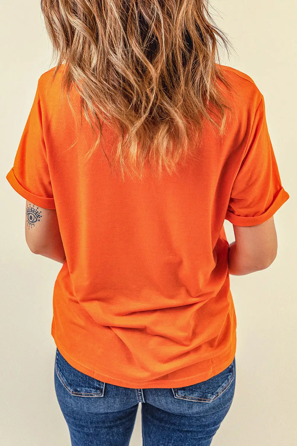 Orange leopard pumpkin graphic tee - t-shirts