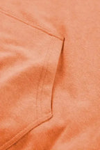 Orange Mineral Wash Kangaroo Hoodie - Fashionfitz
