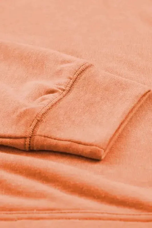 Orange Mineral Wash Kangaroo Hoodie - Fashionfitz