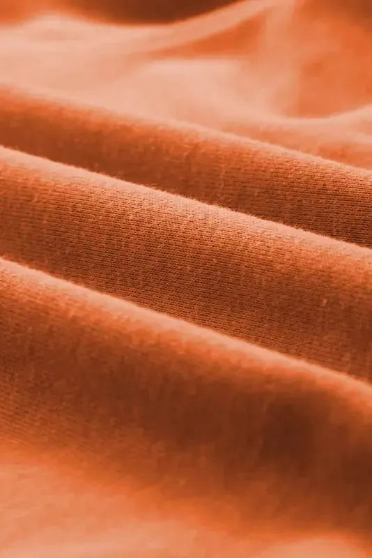 Orange Mineral Wash Kangaroo Hoodie - Fashionfitz