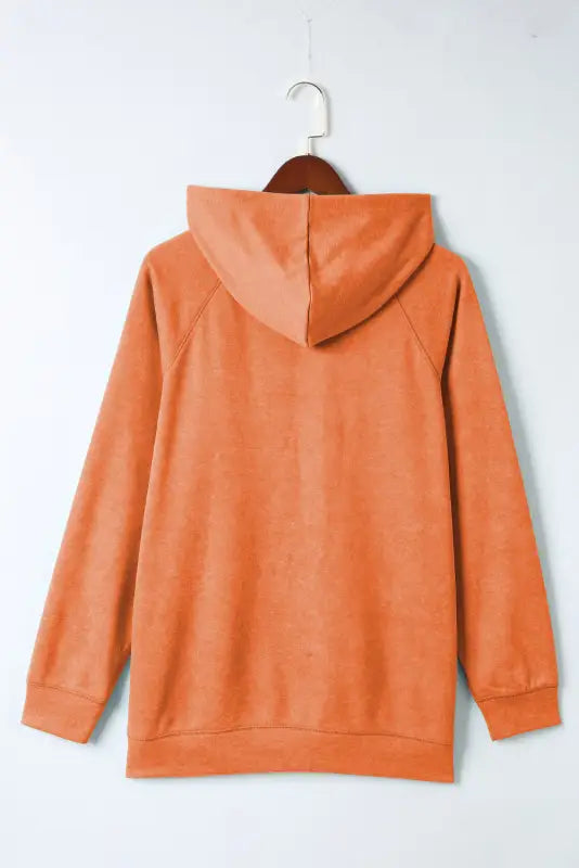 Orange mineral wash kangaroo hoodie - hoodies