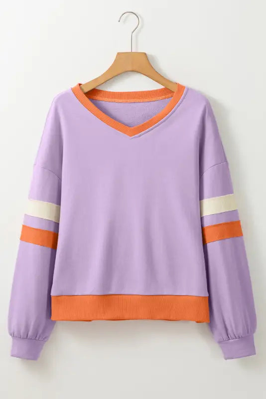 Orchid rib knit sweatshirt | fashionfitz