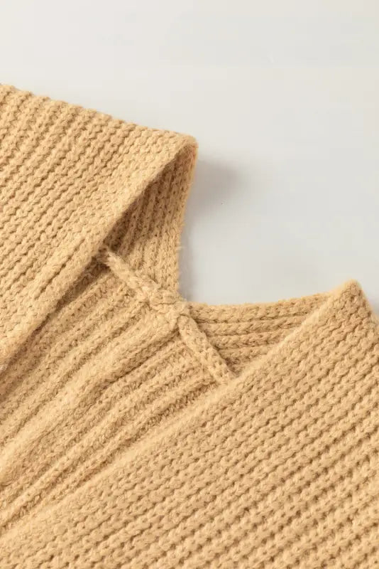 Apricot oversized fold over sleeve sweater cardigan - sweaters & cardigans