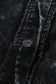 Oversized Shacket - Black Vintage Distressed Mineral Wash - Fashionfitz