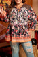 Plus size paisley v-neck blouse | elegant & trendy