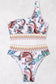 Paisley one-shoulder bikini