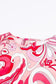 Paisley Printed Button Keyhole Back Belted Mini Dress - Fashionfitz