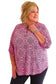 Paisley roll tab sleeve blouse - plus size - blouses