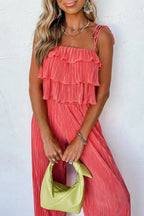 Ruffle Top and Wide Pants Set - Fashionfitz