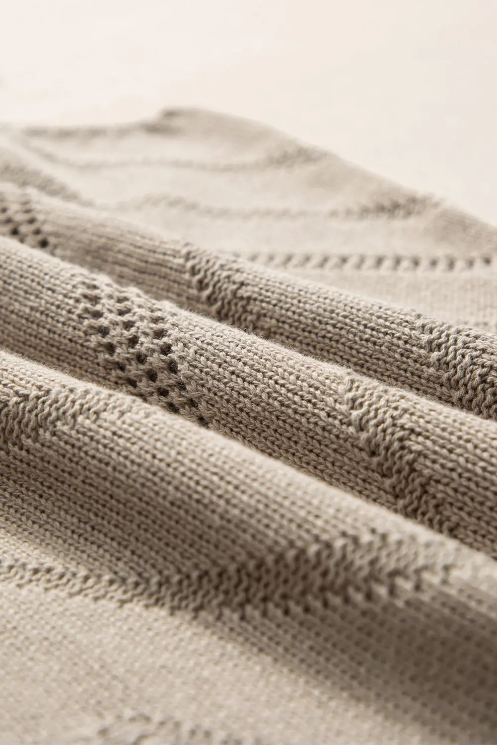 Parchment chevron pointelle knit tank top - tops/tank tops