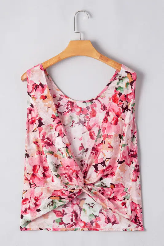 Pastel backless floral top - flowy chic | fashionfitz