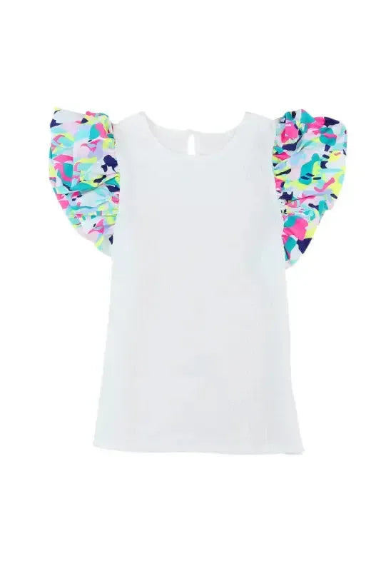 Pastel Sleeves Textured Top - Fashionfitz