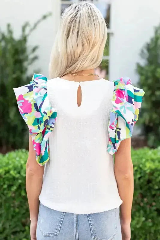 Pastel Sleeves Textured Top - Fashionfitz