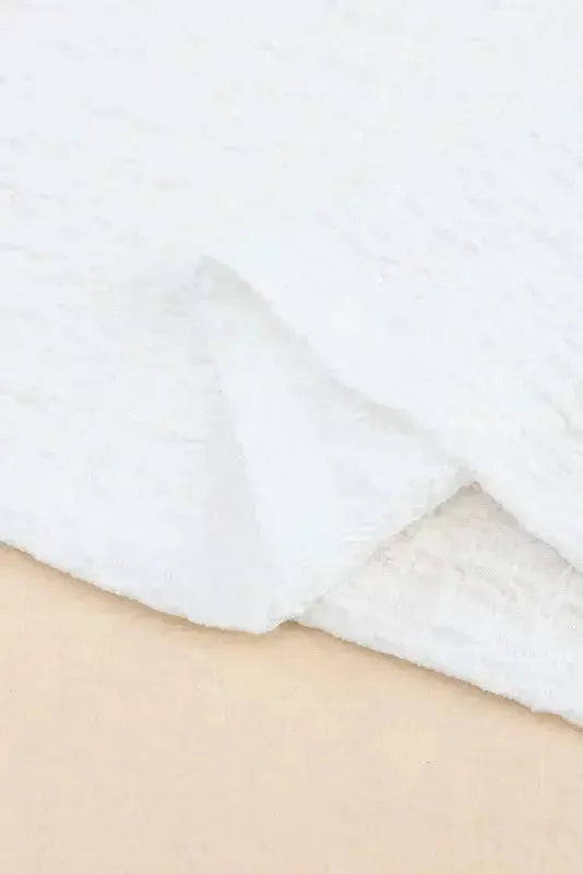 Pastel Sleeves Textured Top - Fashionfitz