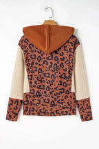 Patchwork Leopard Hoodie - Fashionfitz