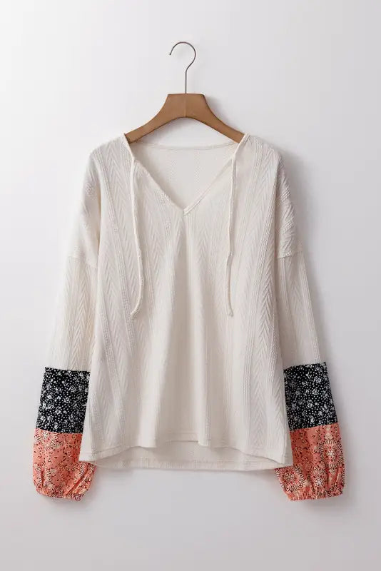 Patchwork petals knit blouse | women’s tops | fashionfitz