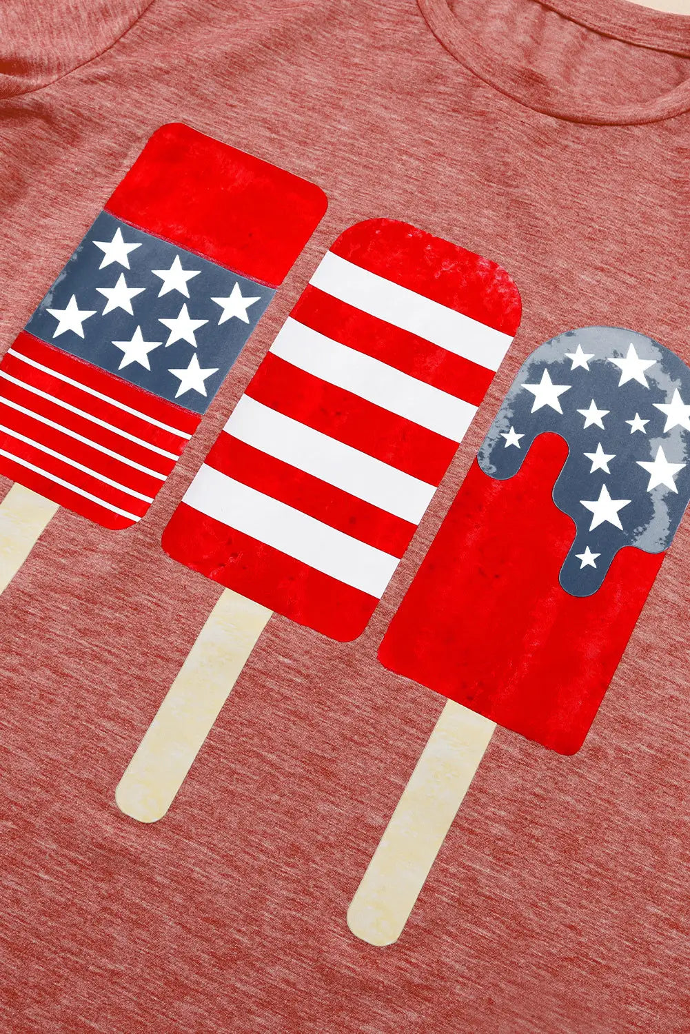 Patriotic popsicles short sleeve tee - graphic