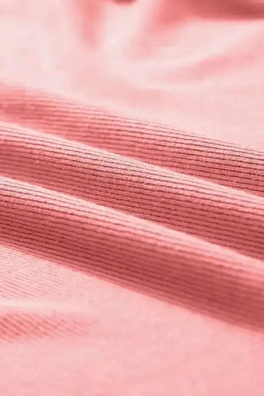 Peach Blossom Contrast Ricrac Floral Sleeve Top - Fashionfitz