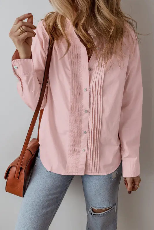 Peach whisper office shirt - sleek & chic | fashionfitz