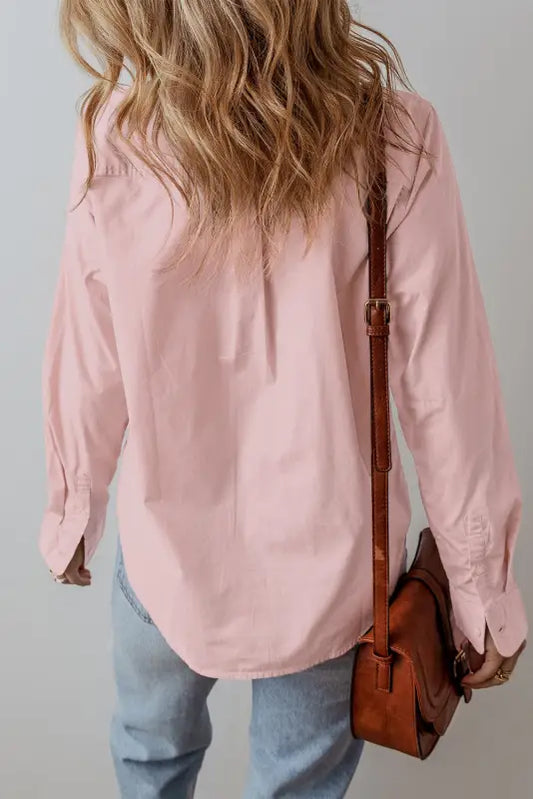 Peach whisper office shirt - sleek & chic | fashionfitz