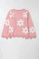 Pearl Beaded Floral Sweater - Fashionfitz