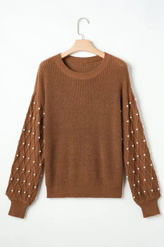 Pearl droplet soft knit jumper | fashionfitz women’s wear