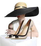 Perfect Leather Stiletto High Heels - Fashionfitz