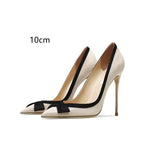 Perfect Leather Stiletto High Heels - Fashionfitz